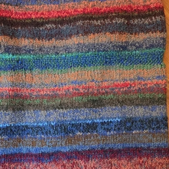 Multicolor Knit Storage Bag